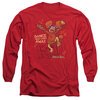 Fraggle Rock Long Sleeve Shirt Dance Red Tee T-Shirt