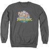 Fraggle Rock Sweatshirt Circle Logo Adult Charcoal Sweat Shirt