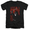 Friday the 13th Slim Fit V-Neck Shirt Jason Lives Black T-Shirt