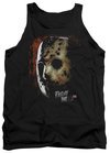 Friday the 13th Tank Top Jason Voorhees Mask Black Tanktop