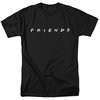 Friends TV Show LOGO Adult T-shirt - Black