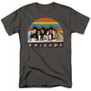 Friends TV Show Soda Fountain Adult T-shirt - Charcoal Gray