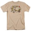 Gilligan&#039;s Island MAP Retro TV Adult T-shirt - Sand