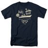 Gilligan&#039;s Island SS Minnow Retro TV Adult T-shirt - Navy Blue