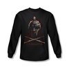 Gladiator Shirt Helmet Long Sleeve Black Tee T-Shirt