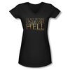 Gladiator Shirt Juniors V Neck Unleash Hell Black Tee T-Shirt