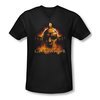 Gladiator Shirt Slim Fit V Neck My Name Is Black Tee T-Shirt