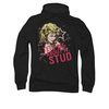 Grease Hoodie Sweatshirt Tell Me About It Stud Black Adult Hoody Sweat Shirt