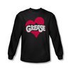 Grease Shirt Heart Long Sleeve Black Tee T-Shirt