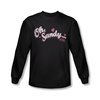 Grease Shirt Oh Sandy Long Sleeve Black Tee T-Shirt