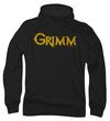 Grimm Hoodie Sweatshirt Gold Logo Black Adult Hoody Sweat Shirt