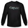 Grimm Shirt Bloody Logo Long Sleeve Black Tee T-Shirt