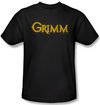 Grimm Shirt Gold Logo Adult Black Tee T-Shirt