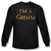 Grimm Shirt I&#039;m A Grimm Long Sleeve Black Tee T-Shirt