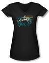 Grimm Shirt Juniors V Neck Storytime Is Over Black Tee T-Shirt