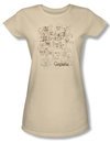 Grimm Shirt Juniors Wesen Sketches Cream Tee T-Shirt