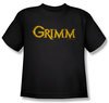 Grimm Shirt Kids Gold Logo Black Youth Tee T-Shirt