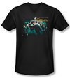 Grimm Shirt Slim Fit V Neck Storytime Is Over Black Tee T-Shirt