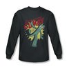 Gumby Shirt Bendable Long Sleeve Charcoal Tee T-Shirt