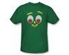 Gumby Shirt Face Kelly Green T-Shirt