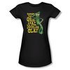 Gumby Shirt Juniors Modeling Clay Black T-Shirt