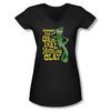 Gumby Shirt Juniors V Neck Modeling Clay Black T-Shirt