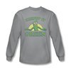 Gumby Shirt Keepin It Green Long Sleeve Silver Tee T-Shirt