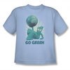 Gumby Shirt Kids Go Green Light Blue T-Shirt