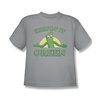 Gumby Shirt Kids Keepin It Green Silver T-Shirt