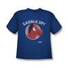 Gumby Shirt Kids Saddle Up Royal Blue T-Shirt