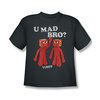 Gumby Shirt Kids You Mad Charcoal T-Shirt