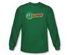 Gumby Shirt Logo Long Sleeve Kelly Green Tee T-Shirt