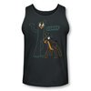 Gumby Shirt Tank Top Outlines Charcoal Tanktop