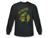 Gumby Shirt Twisted Long Sleeve Charcoal Tee T-Shirt