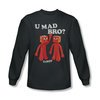 Gumby Shirt You Mad Long Sleeve Charcoal Tee T-Shirt