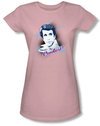 Happy Days Juniors Tee Fonzie&#039;s the Coolest Fitted Girly Pink Tee