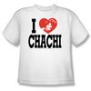 Happy Days Kids T-shirt -  I Love Chachi Youth White Tee Shirt