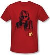 Hellboy II  T-shirt The Golden Army Splatter Gun Red Slim Fit Shirt