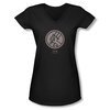 Hellboy II The Golden Army Shirt Juniors V Neck Mignola Style Logo Black Tee T-Shirt