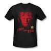 Hellboy II The Golden Army Shirt Slim Fit V Neck I Bet On Red Black Tee T-Shirt