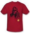 Hellboy II The Golden Army T-shirt Splatter Gun Adult Red Tee Shirt