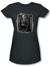 Hobbit Juniors Shirt Movie Unexpected Journey Loyalty Gandalf Charcoal