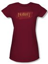 Hobbit Juniors Shirt Unexpected Journey Loyalty Red Logo Cardinal Tee