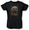 Hobbit Ladies Shirt Movie Unexpected Journey Loyalty Three Black Tee