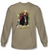 Hobbit Shirt Movie Unexpected Journey Bilbo Baggins Sand Long Sleeve