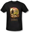 Hobbit Shirt Movie Unexpected Journey Loyalty Door Black Slim Fit Tee