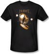 Hobbit Shirt Movie Unexpected Journey Loyalty Hole Black Slim Fit Tee