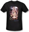 Hobbit Shirt Movie Unexpected Journey Loyalty Rivendell Black Slim Fit