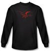 Hobbit Shirt Movie Unexpected Journey Loyalty Smaug Black Long Sleeve