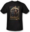 Hobbit Shirt Movie Unexpected Journey Loyalty Three Black Adult Tee